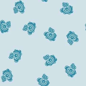 Memory brain glyph seamless pattern イラスト素材