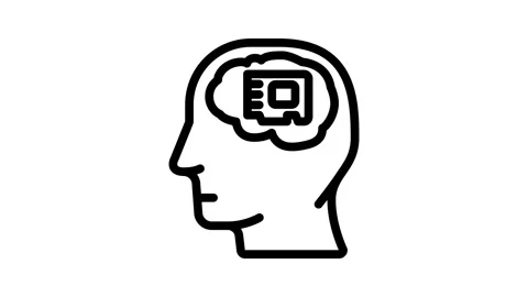 Memory brain line icon animation Stock Footage 326766225