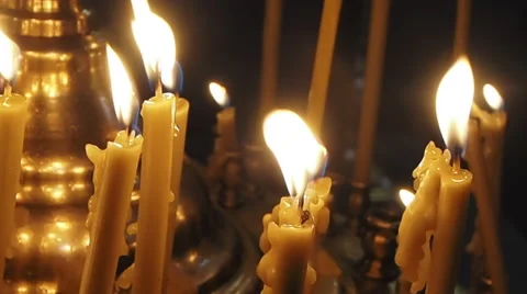 Memory candles Stock Footage 49102427