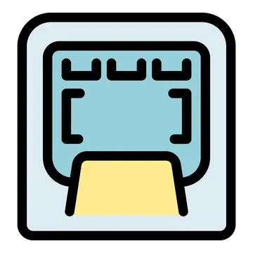 Memory card being inserted into electronic device icon 库存插图