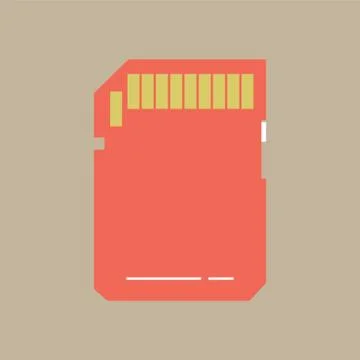 Memory Card Chip Stock Illustration