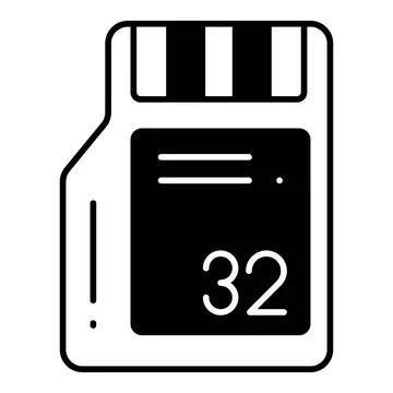 Memory Card Dualtone Icon Stock Illustration