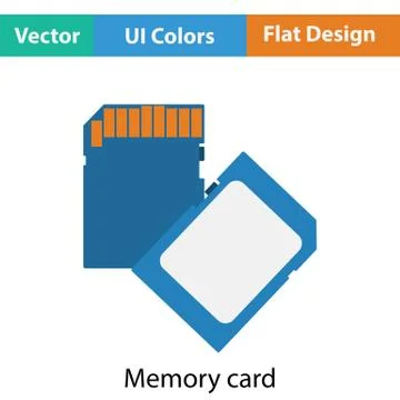 Memory card icon Stock Illustration