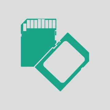 Memory card icon Stock Illustration