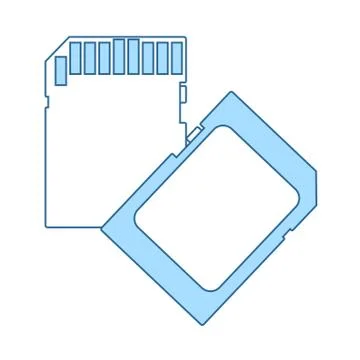 Memory Card Icon Stock Illustration