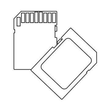 Memory Card Icon イラスト素材