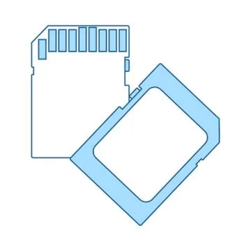 Memory Card Icon Stock Illustration