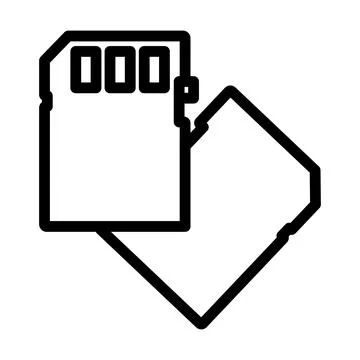 Memory Card Icon Stock Illustration
