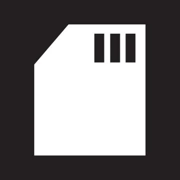 Memory Card icon Illustration design Stock Illustration