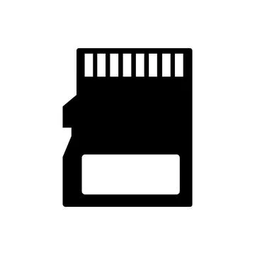 Memory Card icon. Micro SD icon for web and App. vector illustration. Illustrazione stock