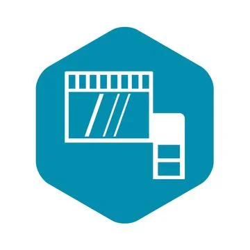 Memory card icon simple Stock Illustration