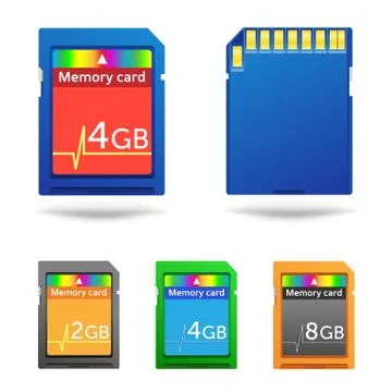 Memory card Stock Illustration