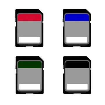Memory card Stock Illustration