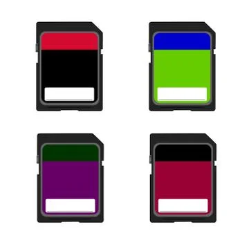 Memory card Stock Illustration