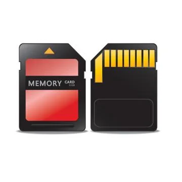 Memory Card Stock Illustration