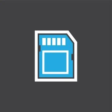 Memory Card Stock Illustration