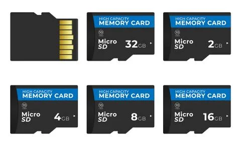 Memory card illustration Stock Illustration