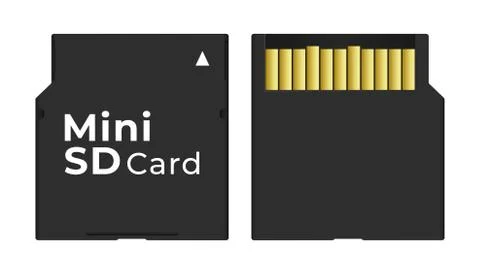 Memory card illustration Stock Illustration