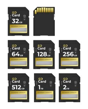 Memory card illustration Stock Illustration