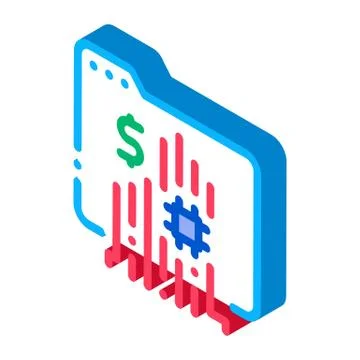 Memory card isometric icon vector illustration Stock-Illustration