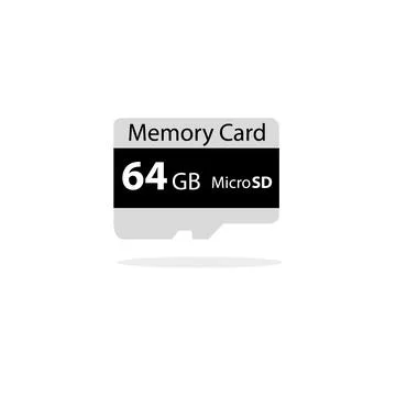 Memory Card Micro SD. 64 GB. Vector stock illustration Stock Illustration
