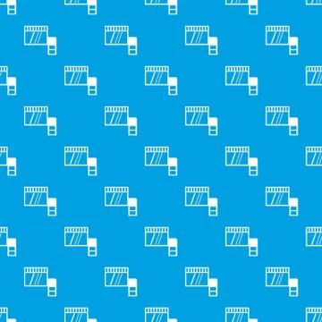 Memory card pattern seamless blue Stock Illustration