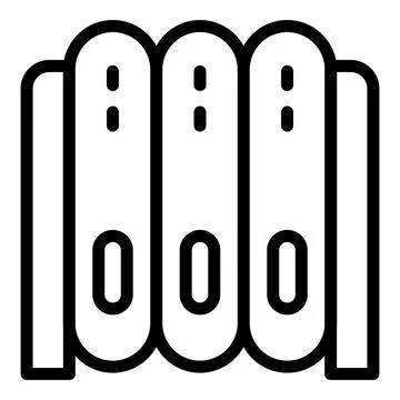 Memory card server icon outline vector. Gb storage 스톡 일러스트