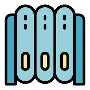 Memory card server icon vector flat Stock Illustration