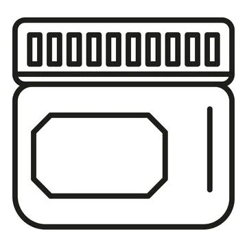 Memory card storing digital data concept vector icon イラスト素材