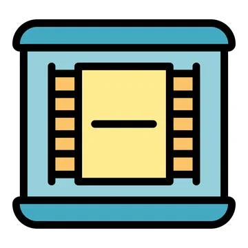 Memory card storing digital information with flash drive technology Stock Illustration