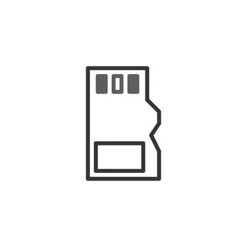 Memory card symbol representing technology advancement data storage connect.. Ilustración de archivo