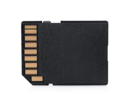 Memory card on white background Stock Photos