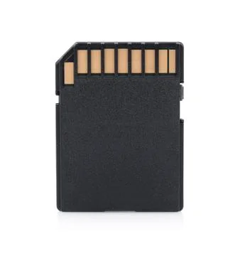 Memory card on white background Stock Photos