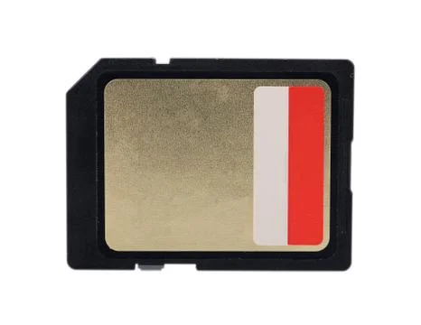 Memory card on white background Fotos Stock