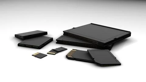 Memory Cards Stock Illustration