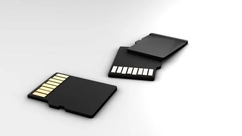 Memory Cards - micro SD Stock Illustration