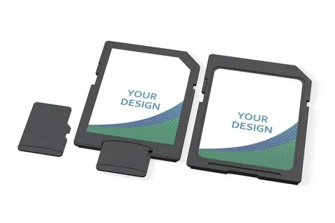 Memory Cards Set on White Background Фото