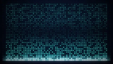 Memory Chip Cell Grid With Sweeping Refresh Wave Seamless Loop Stockbeeldmateriaal 348869623