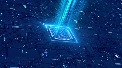 Memory chip circuit board components Vídeo Stock 169833810