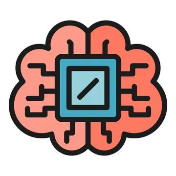 Memory chip icon vector flat Stock Illustration