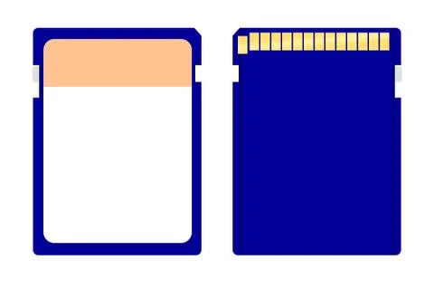 Memory Chip Stock Illustration