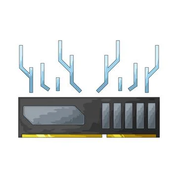Memory chip illustration 스톡 일러스트