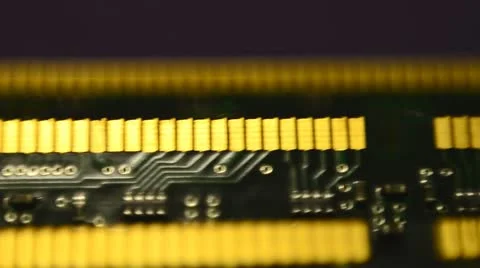 Memory chips from computer Stock Footage 10893915