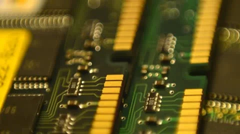 Memory chips from computer Stock Footage 10895023