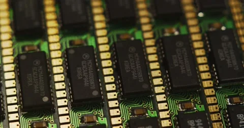 Memory chips sets Stock Footage 154319943
