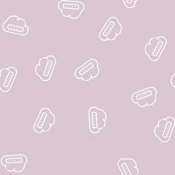 Memory cloud storage line vector seamless pattern Illustrazione stock