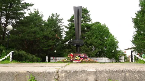 Memory compatriots who died in the battles for the Motherland with the Nazis Stock Footage 68081829