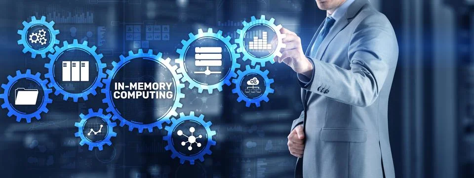 In Memory Computing high performance distributed systems 스톡 사진