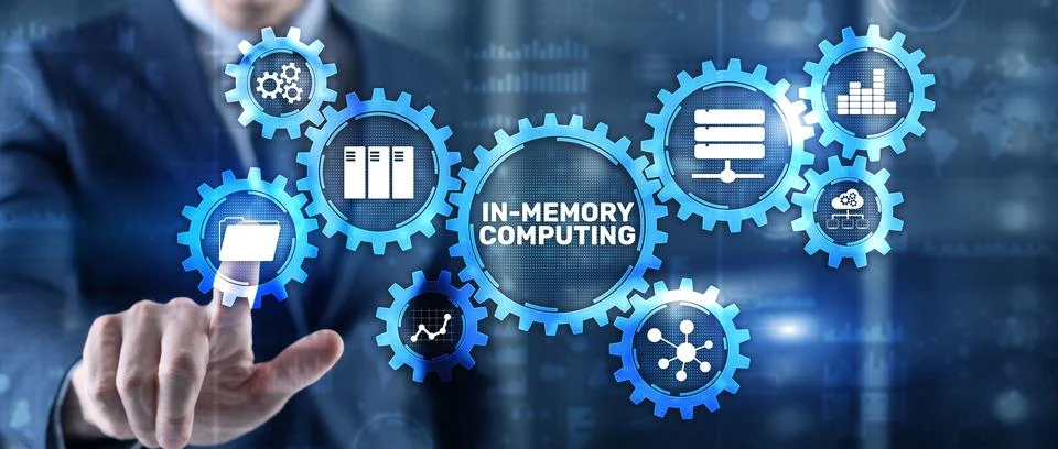 In Memory Computing high performance distributed systems Stock Photos