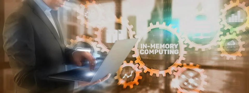 In Memory Computing high performance distributed systems Stock Photos